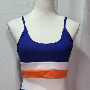 Women's Multi-Colored NWOT Padded Bikini Top Size Large